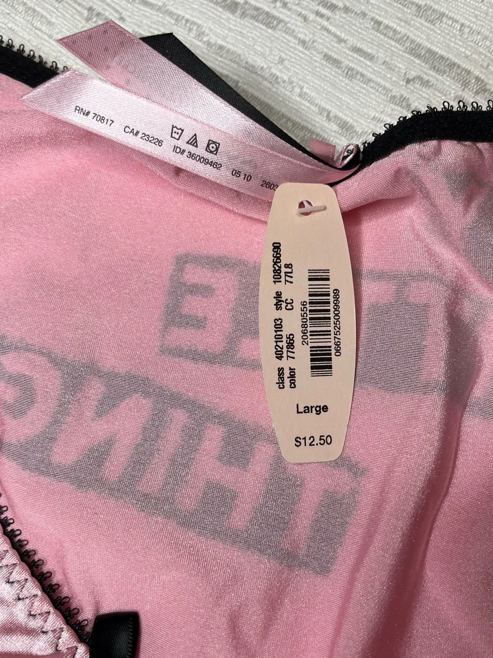NWT Rare HTF Victoria’s Secret Sexy Little Things Panties Size L Pink Black